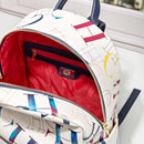 100% genuine leather letter ch printed double shoulder bags