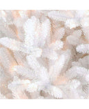 7.5' & 9 ft. dunhill® white fir hinged tree with 750 clear lights