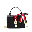 fashion temperament bag casual simple wild chain shoulder bag black
