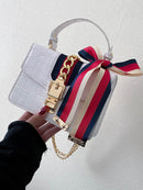 fashion temperament bag casual simple wild chain shoulder bag white 2