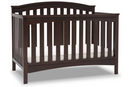 delta children waverly 6-in-1 convertible crib, bianca white actual colorbrown