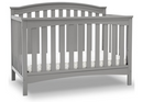 delta children waverly 6-in-1 convertible crib, bianca white actual colorgray