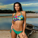 sexy bikini set three piece swimsuit women push up