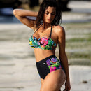 sexy bikini set three piece swimsuit women push up