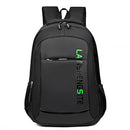 school backpack fashion multi-pocket, laptop bags classical shoulder bag green