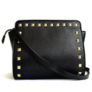 new rivet bag women purses american fashion trend one shoulder messenger bag black
