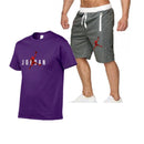men's jordan sportswear, short-sleeved t-shirt & pants (2-piece set)
