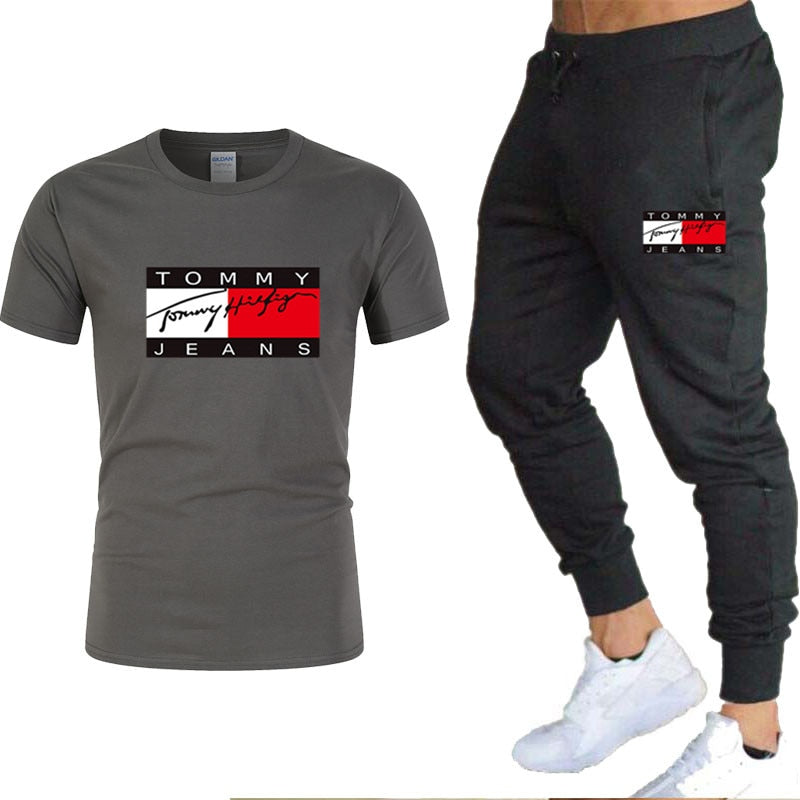 tommy hilfiger t-shirt and pants (two-piece)