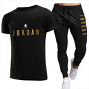 men's jordan sportswear, pants & jogger, short-sleeved t-shirt 2-piece set