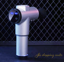 jb handheld rechargeable electric cordless deep tissue vibration muscle gun silver