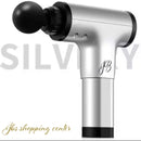 jb muscle massage rechargeable pain relief gun silver