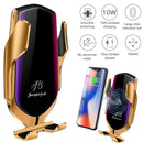 jb smart sensor car phone holder with fast wireless car charger