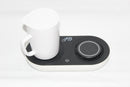 jb wireless qi-certified charging dock with mug warmer and drink cooler
