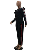 akmipoem women's 2 piece outfits ruffle sleeve sweatshirt and pants