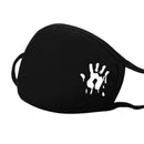 face mask 3pc simple cotton mask simple unisex black breathable mouth 08 1pc