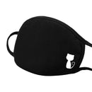 face mask 3pc simple cotton mask simple unisex black breathable mouth 02 1pc