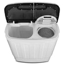 portable compact mini twin tub washing machine w/wash and spin cycle