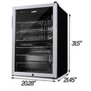 150-can beverage cooler and refrigerator, small mini fridge for home, office or bar