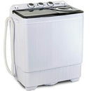 twin tub portable mini washing machine 26lbs capacity, washer(18lbs)&spiner(8lbs)