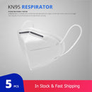 5 pcs/bag kn95 face mask pm2.5 anti-fog strong protective mouth masks