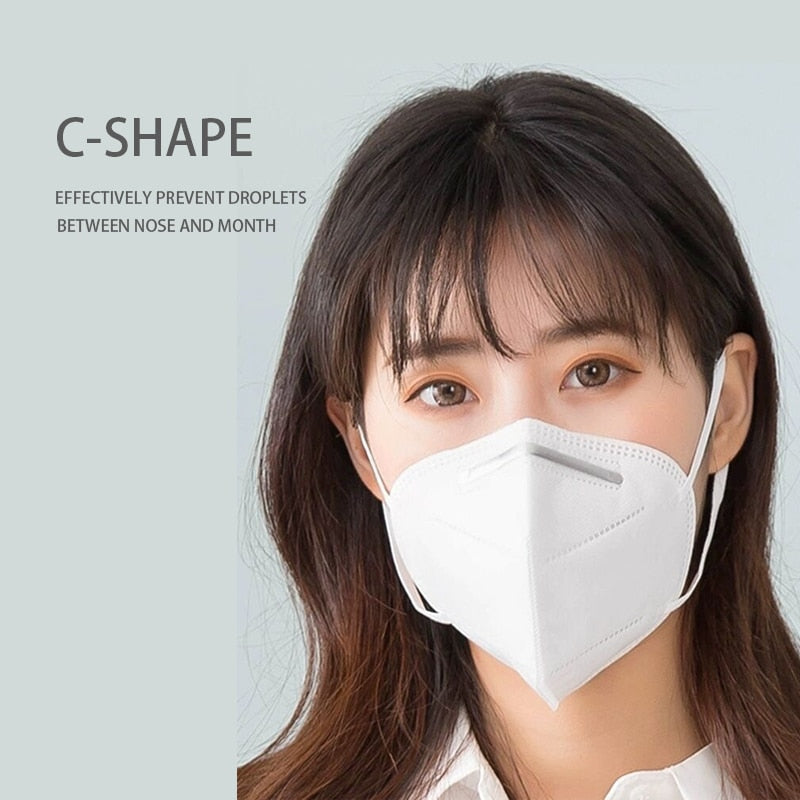 5 pcs/bag kn95 face mask pm2.5 anti-fog strong protective mouth masks