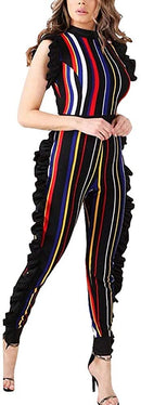 voikerdr womens summer short jumpsuits rompers - ruffle sleeveless