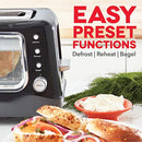dash clear view toaster: extra wide slot toaster with stainless steel accents