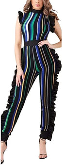 voikerdr womens summer short jumpsuits rompers - ruffle sleeveless