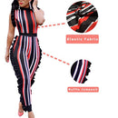 voikerdr womens summer short jumpsuits rompers - ruffle sleeveless