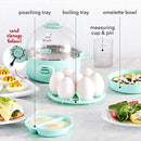 dash express electric egg cooker, 7, aqua