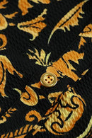 pink queen womens button up printed long wide leg pant party jumpsuits with belt