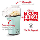 dash dapp150v2aq04 hot air popcorn popper maker with measuring cup