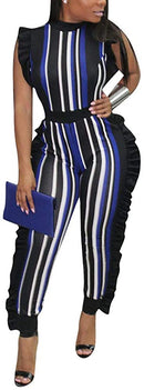 voikerdr womens summer short jumpsuits rompers - ruffle sleeveless