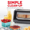 dash clear view toaster: extra wide slot toaster with stainless steel accents