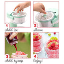 dash shaved ice maker + slushie machine with stainless steel blades