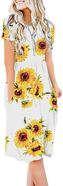 db moon women summer casual short sleeve dresses empire