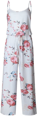 artfish women casual sleeveless spaghetti strap striped lounge jumpsuit