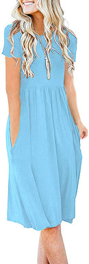 db moon women summer casual short sleeve dresses empire