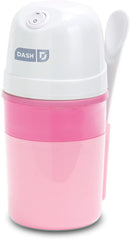 dash my pint electric ice cream maker machine for gelato, sorbet + frozen yogurt pink