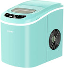 ice cube maker machine with 26lbs daily capacity, 9 ice cubes ready in 8 minutes green