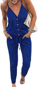women's jumpsuits rompers v neck spaghetti strap jumpsuits