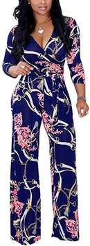 lisa colly women summer floral print jumpsuit casual jumpsuits rompers