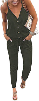 women's jumpsuits rompers v neck spaghetti strap jumpsuits