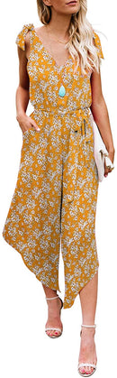 belongsci women sleeveless shoulder bandage waistband sexy v-neck