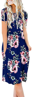 db moon women summer casual short sleeve dresses empire