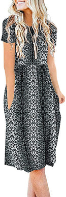 db moon women summer casual short sleeve dresses empire