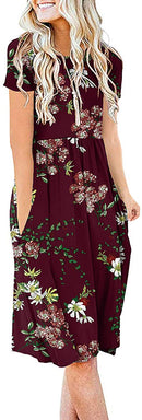 db moon women summer casual short sleeve dresses empire