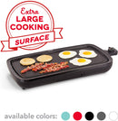 dash everyday nonstick electric griddle for pancakes, burgers & other on the go breakfast black