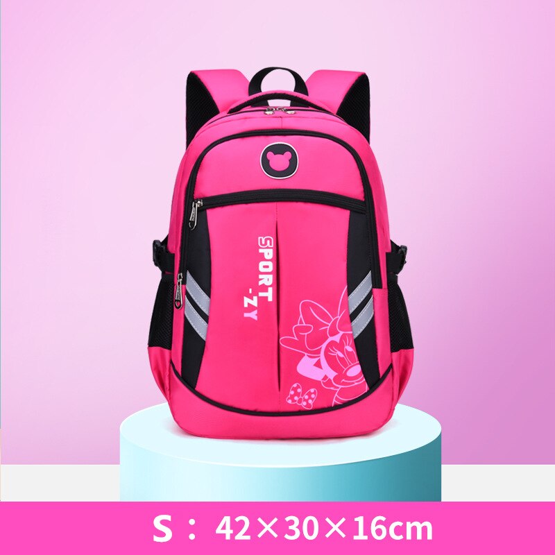 schoolbag for teenager girls & boys, high school waterproof 2 size backpack s rose