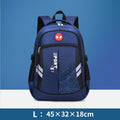 schoolbag for teenager girls & boys, high school waterproof 2 size backpack l blue 2